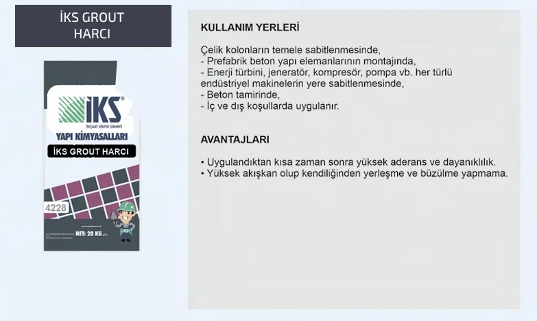  İKS GROUT HARCI