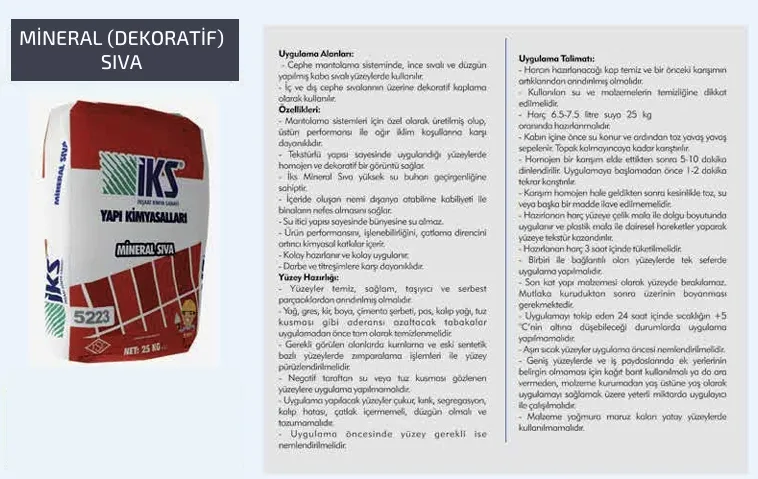 MİNERAL (DEKORATİF) SIVA